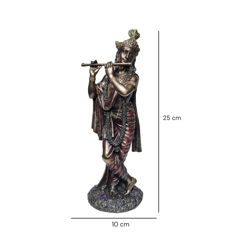 Copper Lord Krishna Statue WINNKRAFT