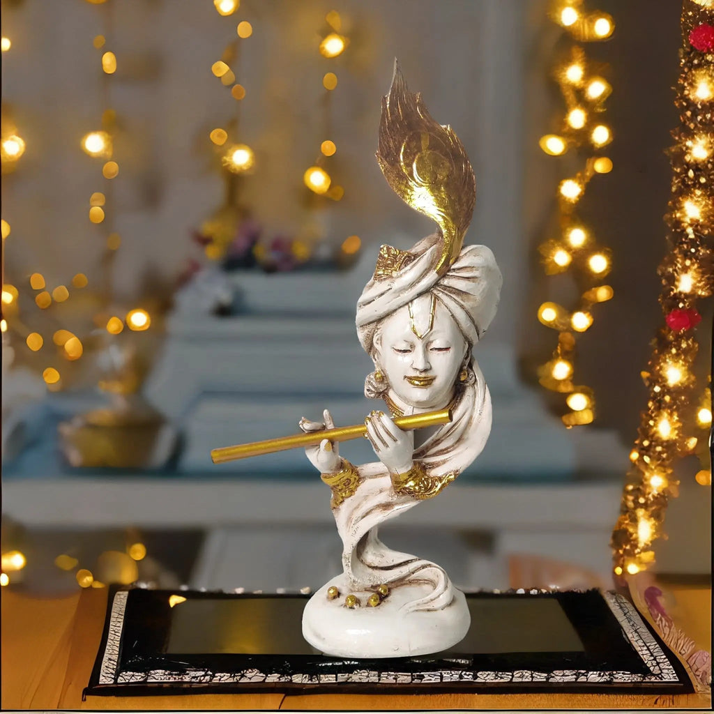 Handcrafted Krishna Statue with Flute WINNKRAFT