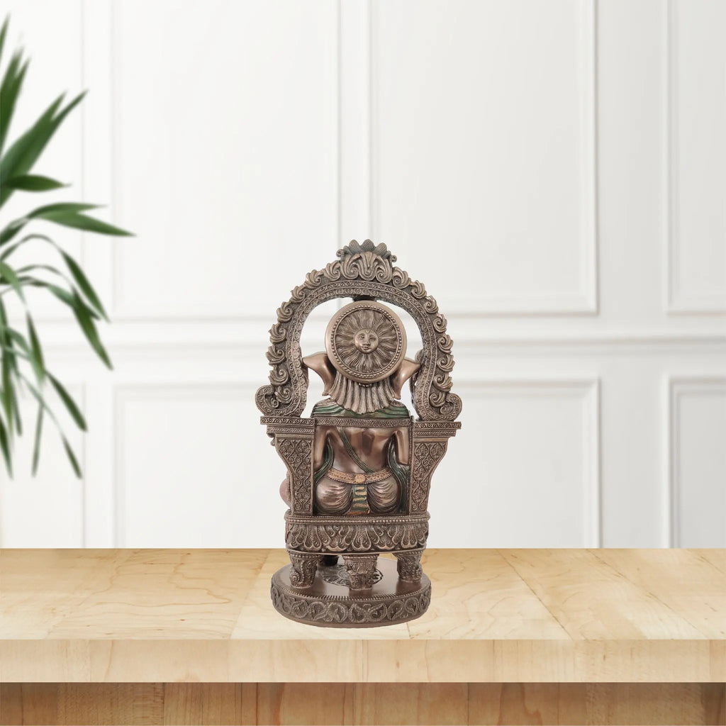 Lord Ganesha Idol Statue with Copper Finish WINNKRAFT