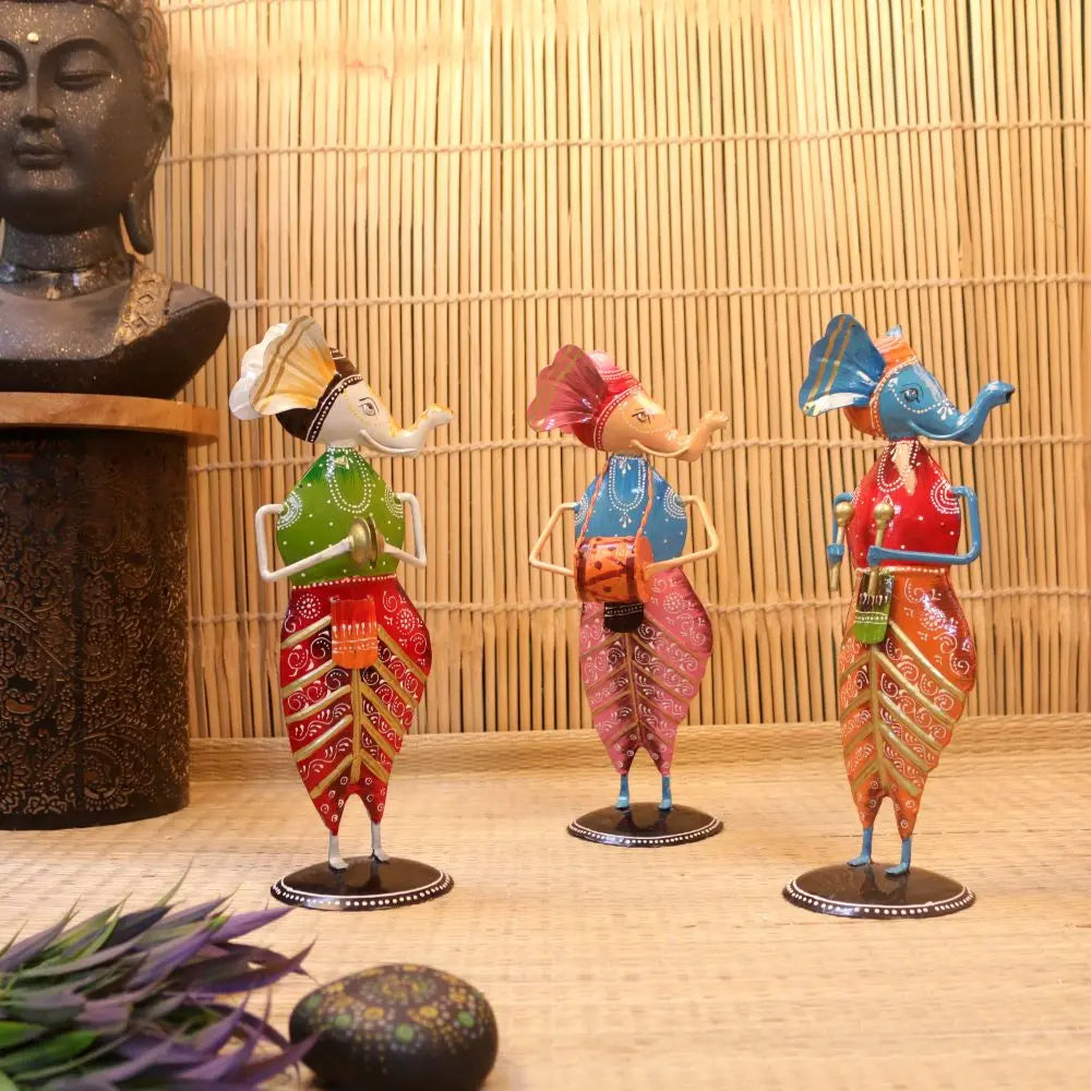 Painted Musical Ganesha Set WINNKRAFT