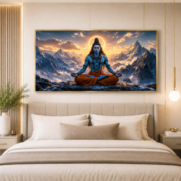 Himalayan Shiva Premium Leatherite Wall Art