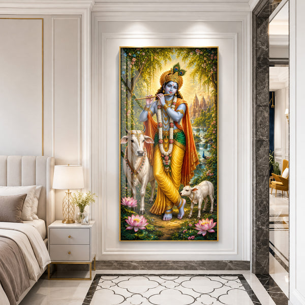 Divine Krishna Premium Acrylic Wall Art