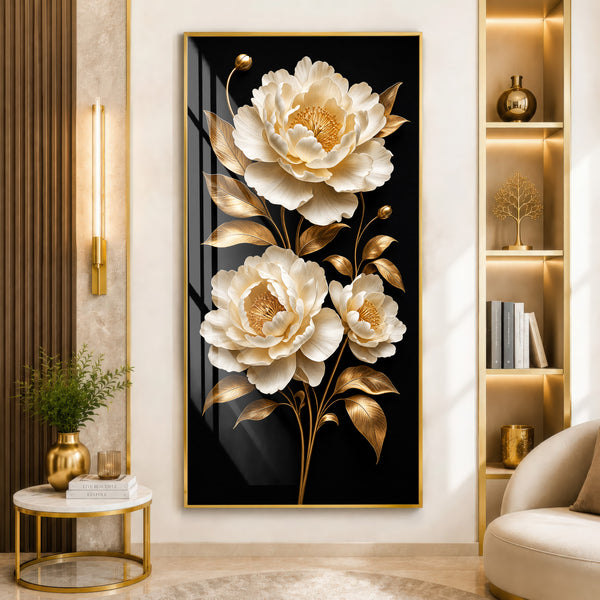Ivory Blossom Luxe Premium Acrylic Wall Art